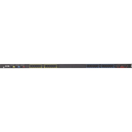 Eaton PDU, Rack Mounted, (2) L6-30R, (24) C13, (4) C193, CS8365, 6 ft., Black EBA300-06